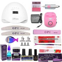 Kit Piubella Fibra Cabine Sun Bvlt Lixadeira Bvol Gel 28G