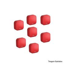Kit Pix Com 7 Capinhas Silicone Vermelho Kids - Deca