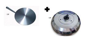 Kit Pizza Abafador De Pizza De 40cm + Pá De Pizza 35cm