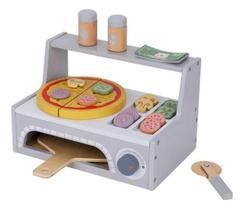 Kit Pizza Brinquedo Infantil Madeira 42pçs TookyToy tk991a