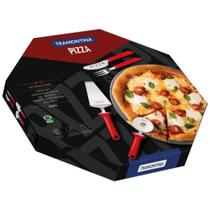 Kit Pizza Tramontina Vermelho 14 Peças - 7891112160699