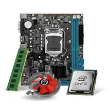 Kit Pl Mãe H110 + Processador I3 6100 + Memoria 16 Gb Ddr4 +