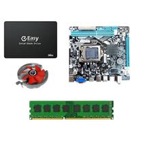 Kit Pl Mãe H61 + Cooler+memoria 8gb+ssd 240