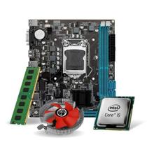 Kit Pl Mãe H61 + Proc I5 3470 + Memoria 8 Gb Ddr3 + Cooler Rede 10 100 - POWERPC