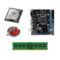 Kit Pl Mãe H61 + Processador I7 3770s + Memoria 16 Gb Ddr3 + Cooler