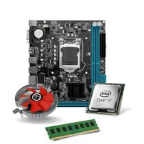Kit Pl Mãe H61 + Processador I7 3770s + Memoria 16 Gb Ddr3 + Cooler Kit Pl Mãe H61 + Processador I7 3770s + Memoria 16 Gb Ddr3 + Cooler