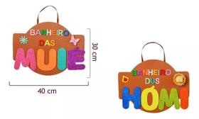 Kit Placa Banheiro Homi/muié Decoração Festa Junina Arraial Kit Placa Banheiro Homi/muié Decoração Festa Junina Arraial