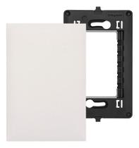 kit placa cega 4x2+ suporte 4x2 branca pial plus +