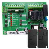 Kit Placa Central Motor Portão WKX90 + 2 Controle HT HCS Rossi
