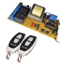 Kit Placa Central NB52 para Motor Portão Automático com 2 Controles 433Mhz para Casa e Condominio