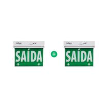 Kit Placa de Sinalização Dupla Face PSA 225 Intelbras - 2 peças Kit Placa de Sinalização Dupla Face PSA 225 Intelbras - 2 peças