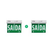 Kit Placa de Sinalização Face Única PSA 125 Intelbras - 2 peças Kit Placa de Sinalização Face Única PSA 125 Intelbras - 2 peças