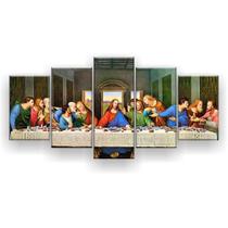 Kit Placa Decorativa Mosaico 5 Pçs Última Santa Ceia Kit Placa Decorativa Mosaico 5 Pçs Última Santa Ceia