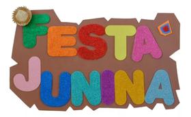 Kit Placa Eva Decoração Festa Junina/ Arraial/ Eita Trem Bão