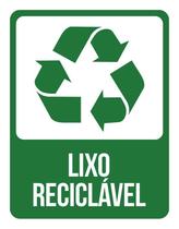 Kit Placa Lixo Reciclável (1Un De 18X23 E 1Un De 27X35)