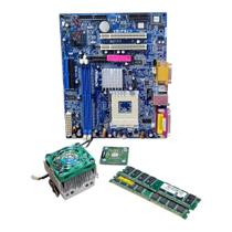 Kit Placa Mãe Asrock K7s41gx + Athlon Xp 2700+ +512mb Ram