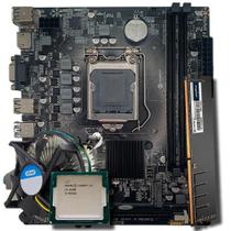 Kit Placa Mãe H110, Com Cooler 1151, I3-6100, Ram 8Gb Ddr4