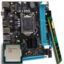 Kit Placa Mãe H110, Com Processador i3-6100, Memória RAM 8GB DDR3