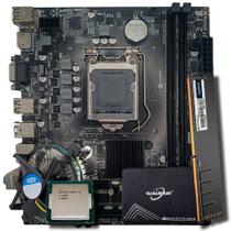 Kit Placa Mãe H110, Cooler 1151, I3-6100, Ram 8Gb, Ssd 256Gb