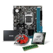 Kit Placa Mãe H110 + i5 7400 + 16GB DDR4 + SSD 480GB - Powerpc