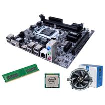 Kit placa mãe h55 1156 ddr3 + processador i3 + 4gb + cooler