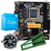 Kit Placa Mãe H81 M2 Lga1150 + I3 4130 + 8gb Ddr3 + Gigalan - PHR