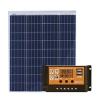 Kit Placa Solar 80W Controlador Carga PWM 30A Painel Resun