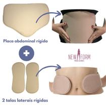 Kit Placas Abdominal Laterais Rígidas Pós-cirúrgica New Form