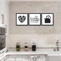 Kit placas decorativas para cozinha - A cozinha é o coração da casa.