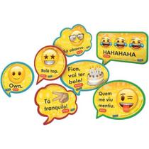 Kit Placas Emoji Festcolor 9 unidades Kit Placas Emoji Festcolor 9 unidades