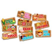 Kit Placas Informativas Para Festa Junina Divertida 10Un