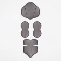Kit Placas Pós Cirurgia 3d Premium Abdômen Flancos Costas Cor:Cinza C/ PretoGênero:UnissexTamanho:Único