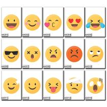 Kit Placas Quadros Decorativas 20 x 30 Emojis 5 unidades