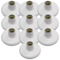 Kit Plafon de Porcelana Branco 100W - 250V Com 10 Unidades (180931) - Ilumi