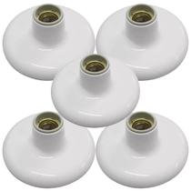 Kit Plafon de Porcelana Branco 100W - 250V Com 5 Unidades (180931) - Ilumi