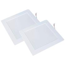 Kit Plafon LED Quadrado de Embutir 24W - 4000K Com 2 Unidades (520,0048) - Noll LED