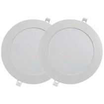 Kit Plafon LED Redondo de Embutir 24W - 3000K Com 2 Unidades (520,0043) - Noll LED Kit Plafon LED Redondo de Embutir 24W - 3000K Com 2 Unidades (520,0043) - Noll LED