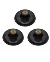Kit Plafon Preto 3 unidades 100w Bocal Porcelana Plafonier