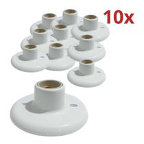 Kit plafon sykalight redondo e-27 branco com 10 peças