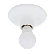 KIT Plafonier Plafon + Lâmpada 9W LED Bulbo Branco Frio 6500K Bivolt