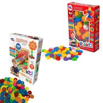 Kit Plakt 84 Peças + Plokt Formas de Montar 200 Peças