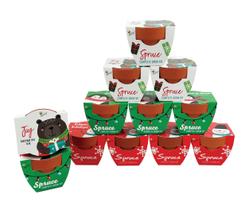 Kit Planter BUZZY Spruce Kids Holiday Mini, pacote com 12 unidades Kit Planter BUZZY Spruce Kids Holiday Mini, pacote com 12 unidades