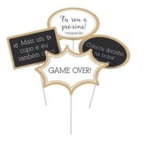 Kit Plaquinhas Decorativas Festa Cultive Amor - 08 unidades - Cromus - Rizzo Embalagens