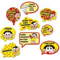 Kit Plaquinhas Divertidas Festa Magali Melancia - 09 unidades - Festcolor - Rizzo Festas