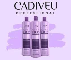 Kit Plástica Dos Fios 3 Produtos 3 Litros Cadiveu Professional