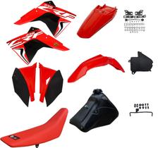 Kit Plástico Amx Adaptável C/ Adesivo Crf 230 P/ Xr 200/250 Bros 125/150