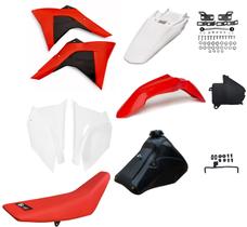 Kit Plástico Amx Adaptável Crf 230 P/ Xr 200/250 Bros 125/150