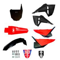 Kit Plástico Amx F25 Crf 230 C/ Number Plate Trilha Motocross