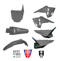 Kit Plástico Amx F25 Crf 230 C/ Number Plate Trilha Motocross