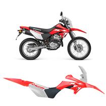 Kit Plastico Amx Sport Moto Honda Xr 250 Tornado C/ Adesivo Carenagem Farol